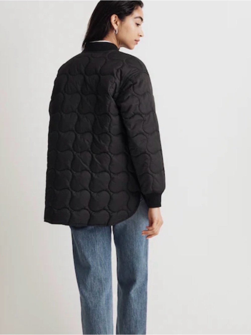 Madewell Quilted Oversized Bomber Jacket